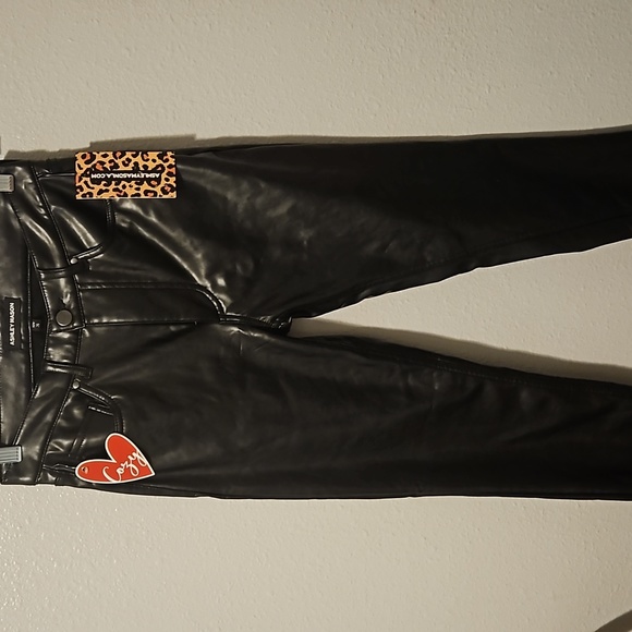 Ashley Mason Pants - Ashley Mason leather pants NWT